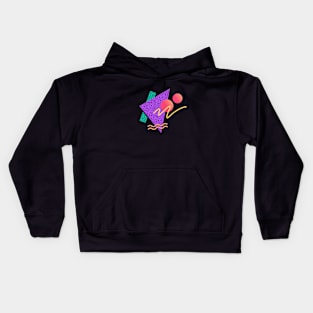 Memphis Pattern 3 / 80s Retro Kids Hoodie